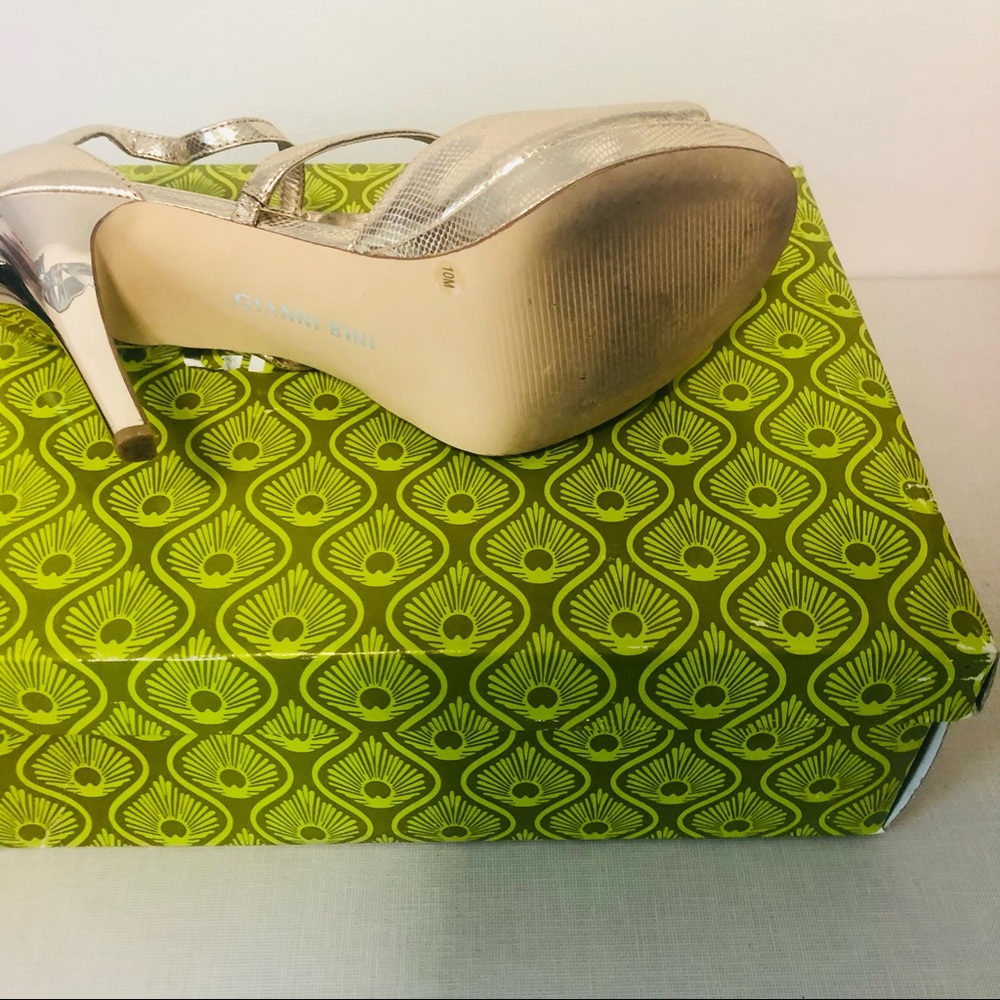 Gianni Bini Gold Fusion Brianna Heels 10M - Picture 7 of 10